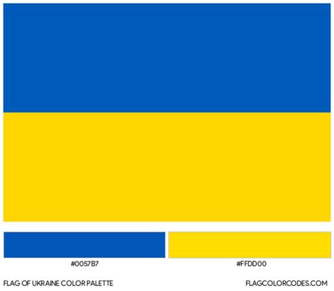 ukraine flag colors code